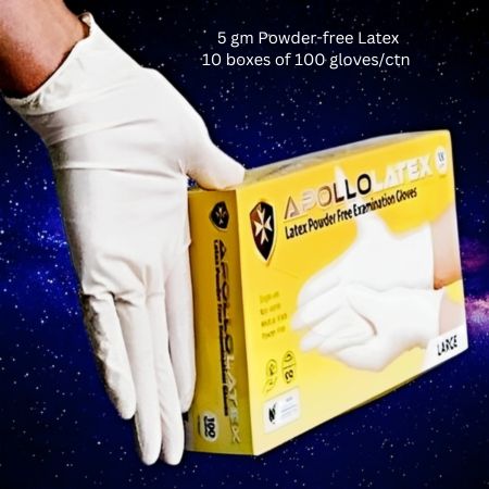 Apollo Latex Gloves 5gm